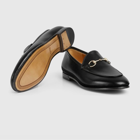 Gucci Jordaan Black Leather Loafers - Picture 3 of 14